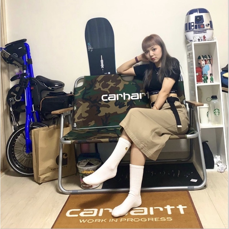 《 絕版老件 》台灣公司貨 17FW Carhartt WIP GWP Script Doormat 室內地毯 絕版老件-細節圖7