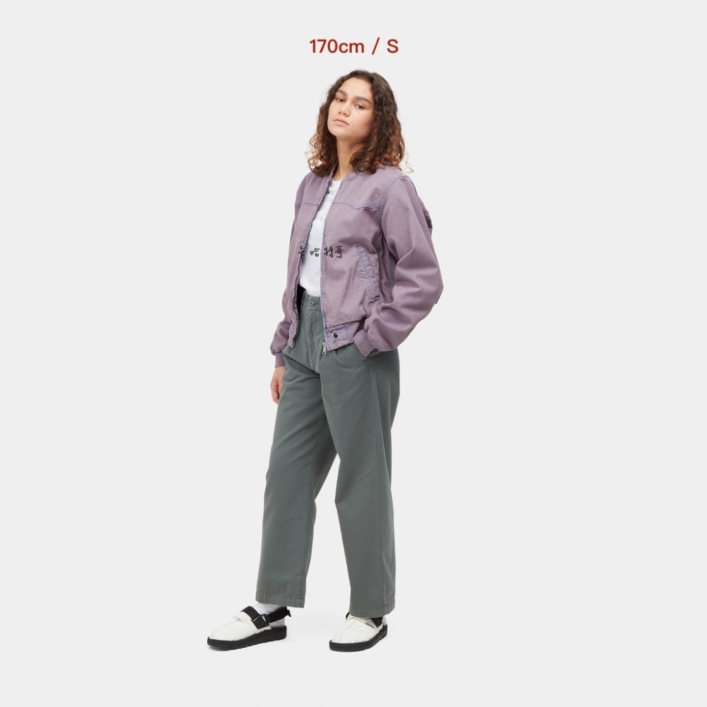 《 二手 女版 S號 》22SS Carhartt WIP W＇ Santa Fe Bomber 夾克 洗舊 外套 飛行-細節圖3