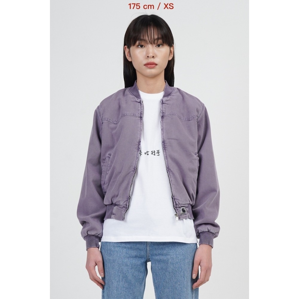 《 二手 女版 S號 》22SS Carhartt WIP W＇ Santa Fe Bomber 夾克 洗舊 外套 飛行-細節圖4