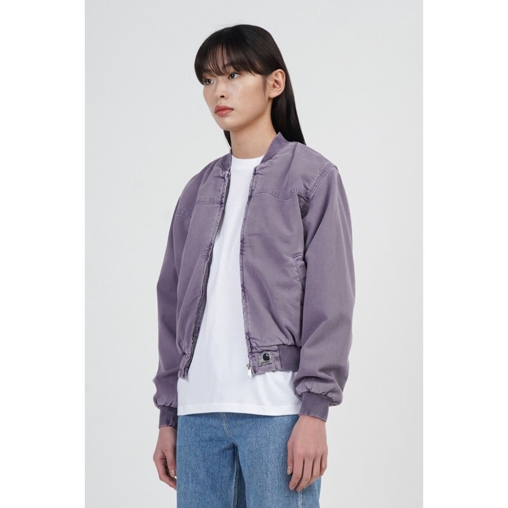 《 二手 女版 S號 》22SS Carhartt WIP W＇ Santa Fe Bomber 夾克 洗舊 外套 飛行-細節圖5