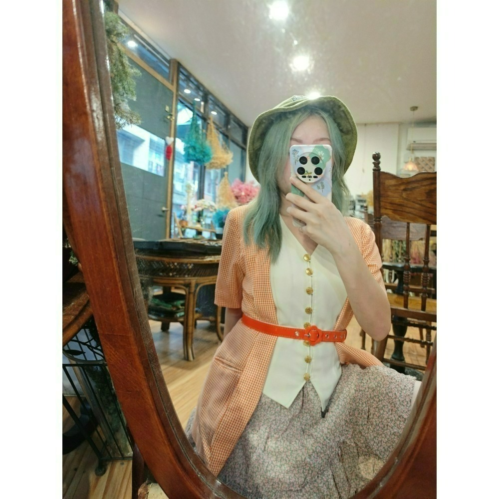 橙色黃昏古著-細節圖3