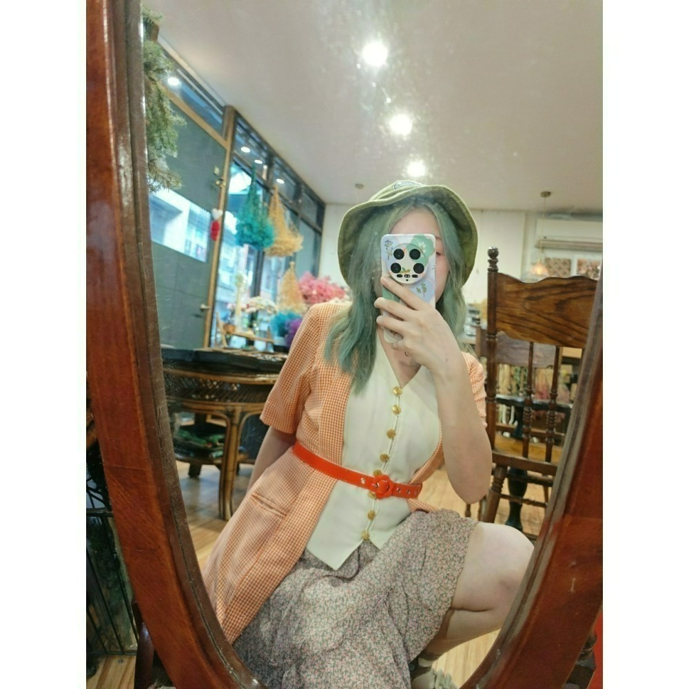 橙色黃昏古著-細節圖4