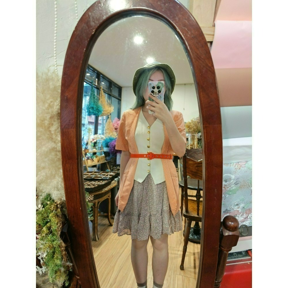 橙色黃昏古著-細節圖5