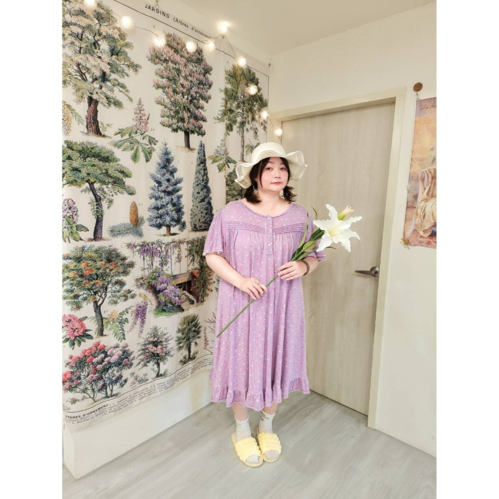 純棉紫古著洋-細節圖3