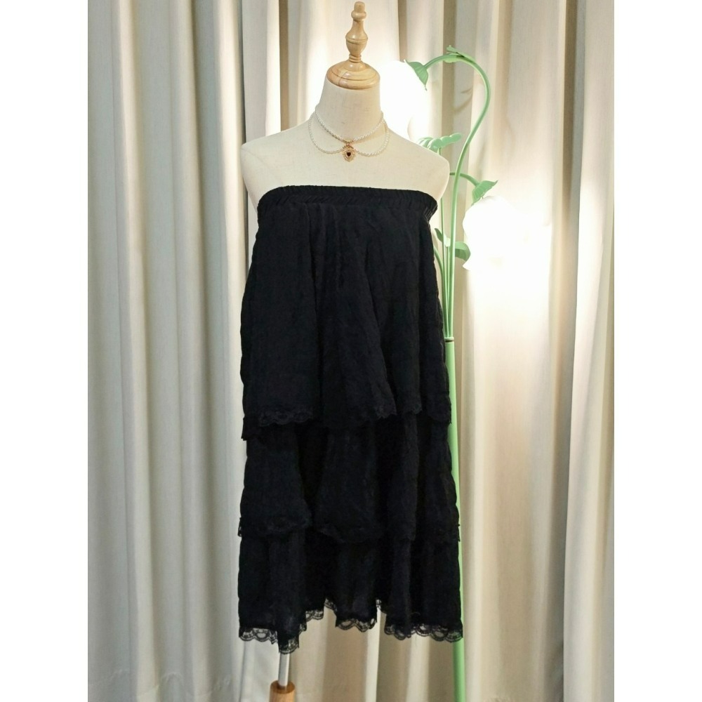 黑泡泡裙-細節圖2