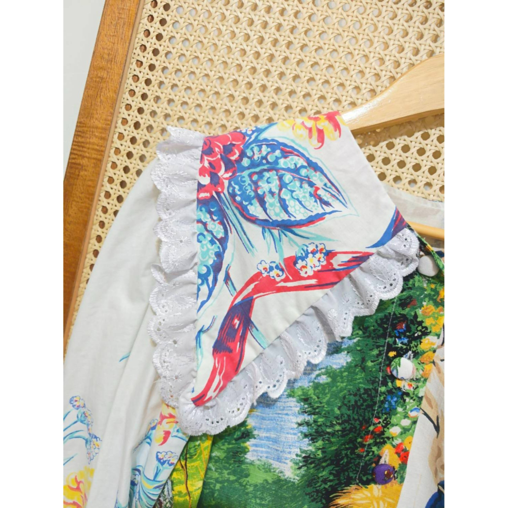 歐洲舊日曆布手作改制-細節圖2