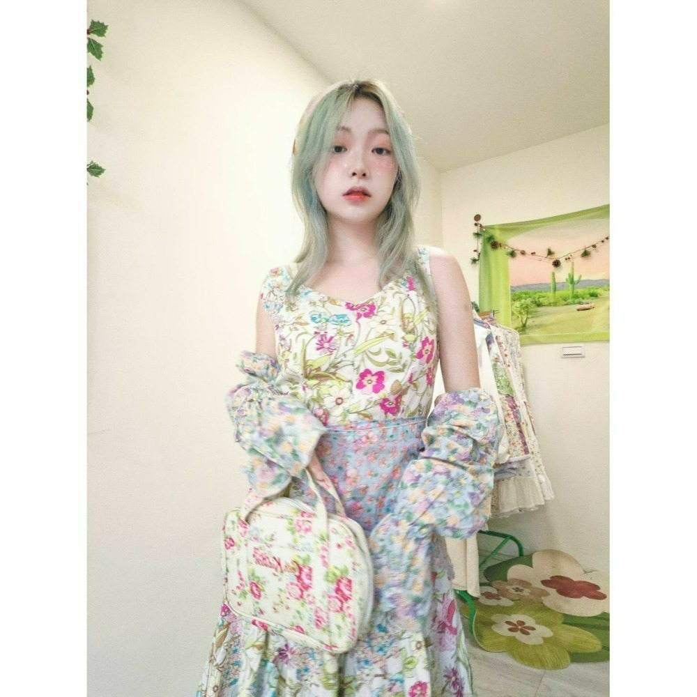 古著花裙-細節圖3