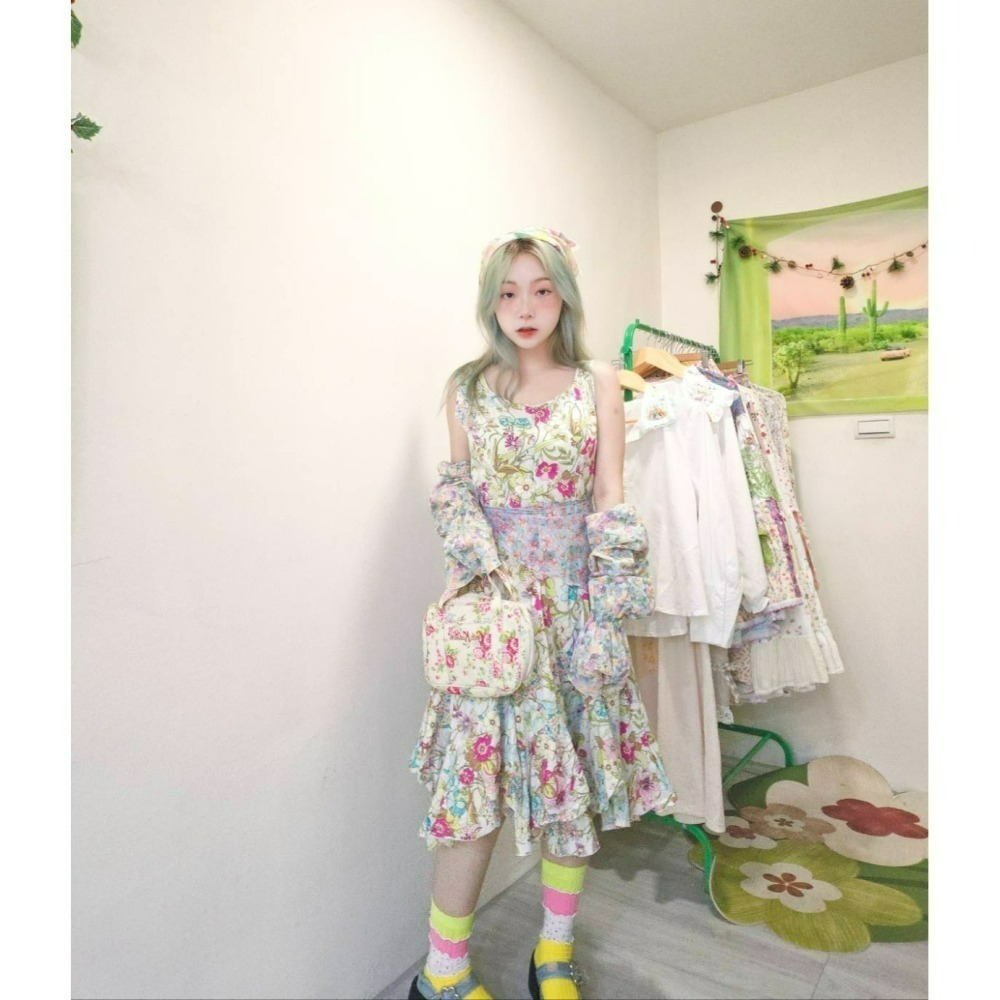 古著花裙-細節圖8