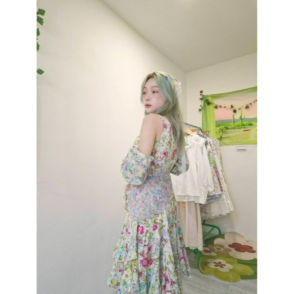 古著花裙-細節圖10