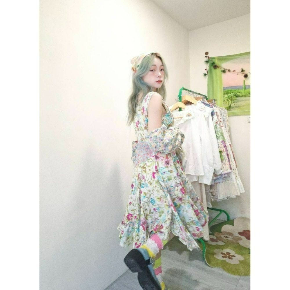 古著花裙-細節圖11