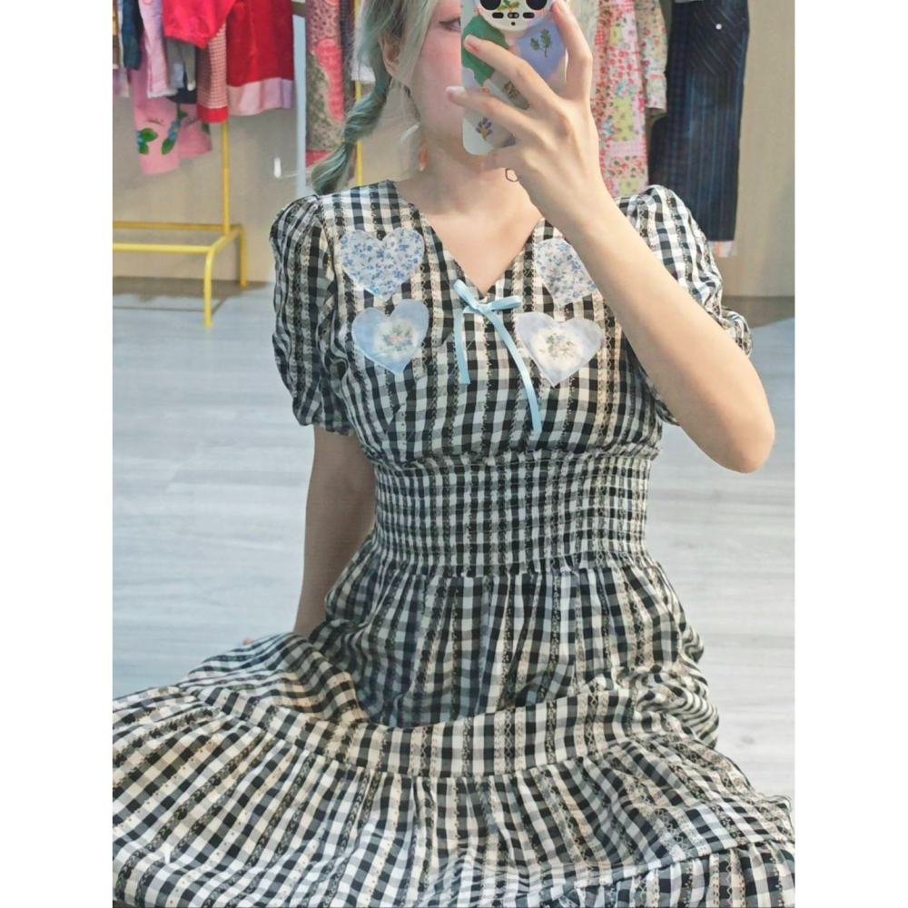 黑童話古著洋裝-細節圖6