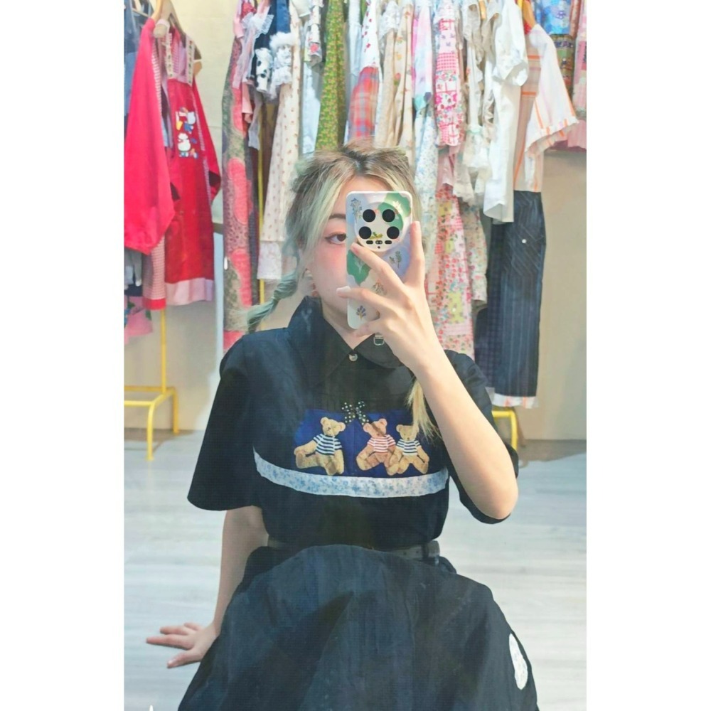 泰迪黑背心裙-細節圖7