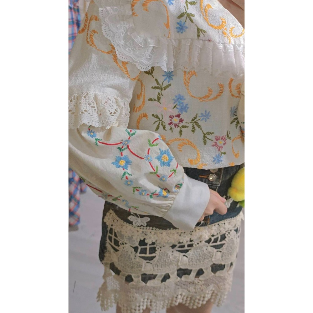 remake刺繡白衫-細節圖5