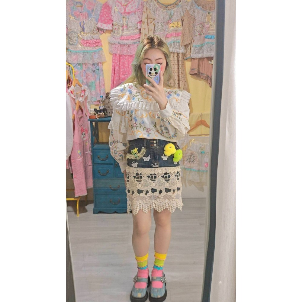 remake刺繡白衫-細節圖7