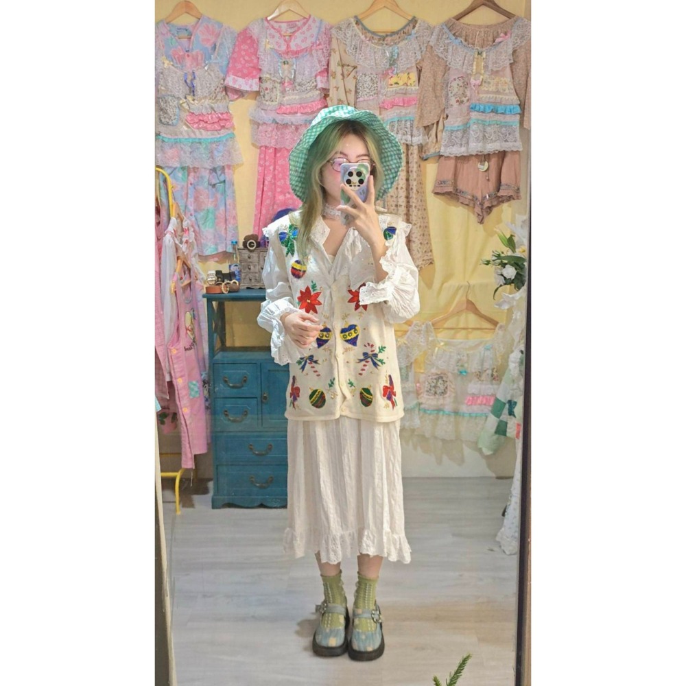 聖誕古著背心-細節圖5