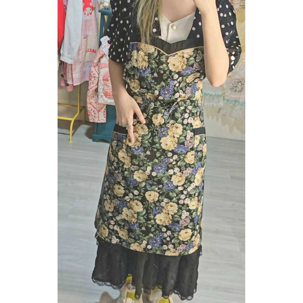 復古花圍裙-細節圖2