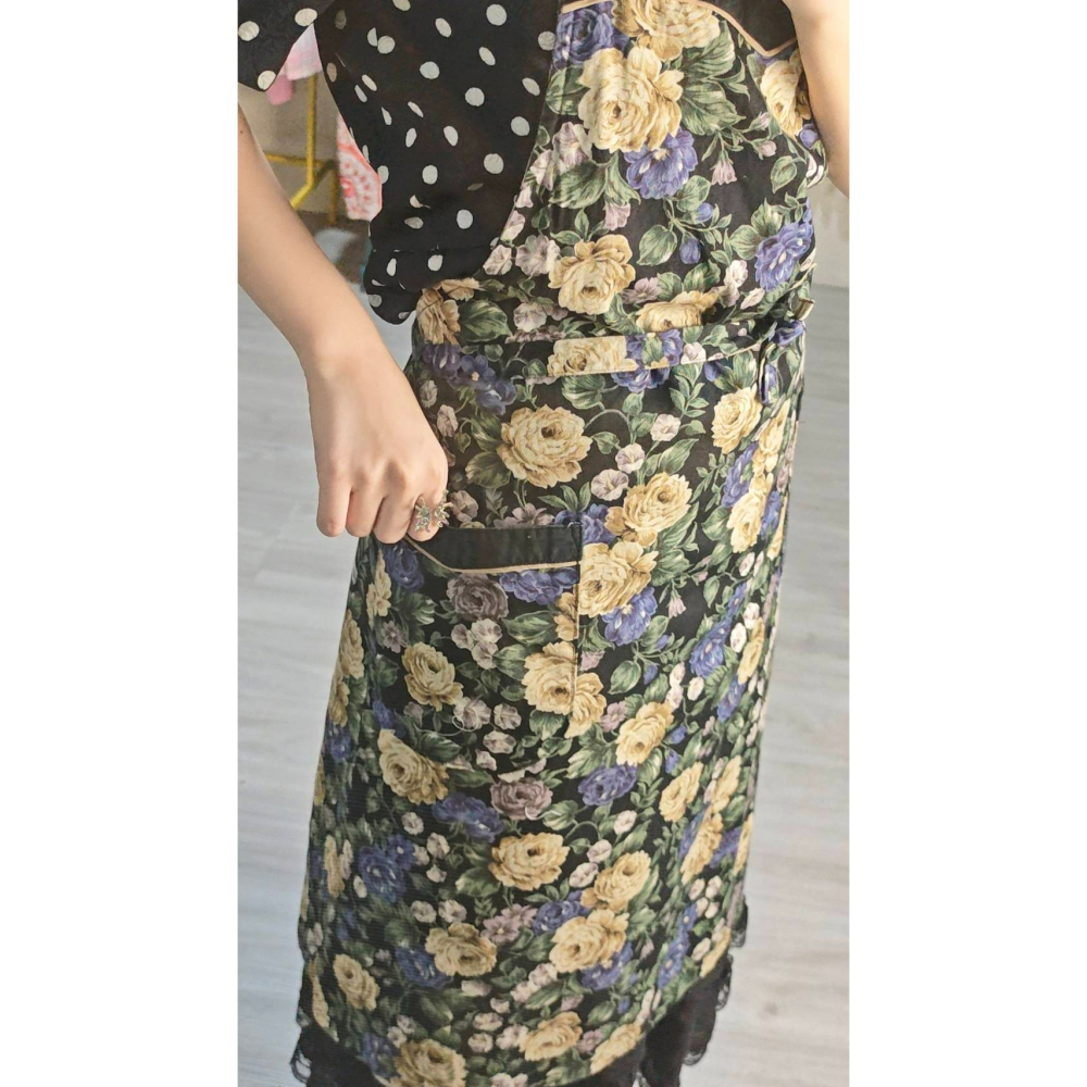 復古花圍裙-細節圖4
