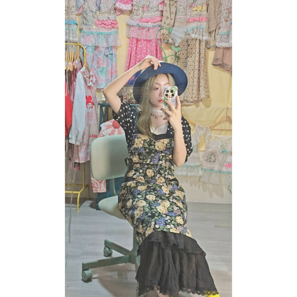 復古花圍裙-細節圖5