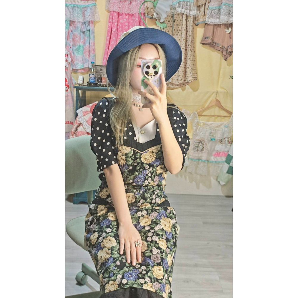 復古花圍裙-細節圖7