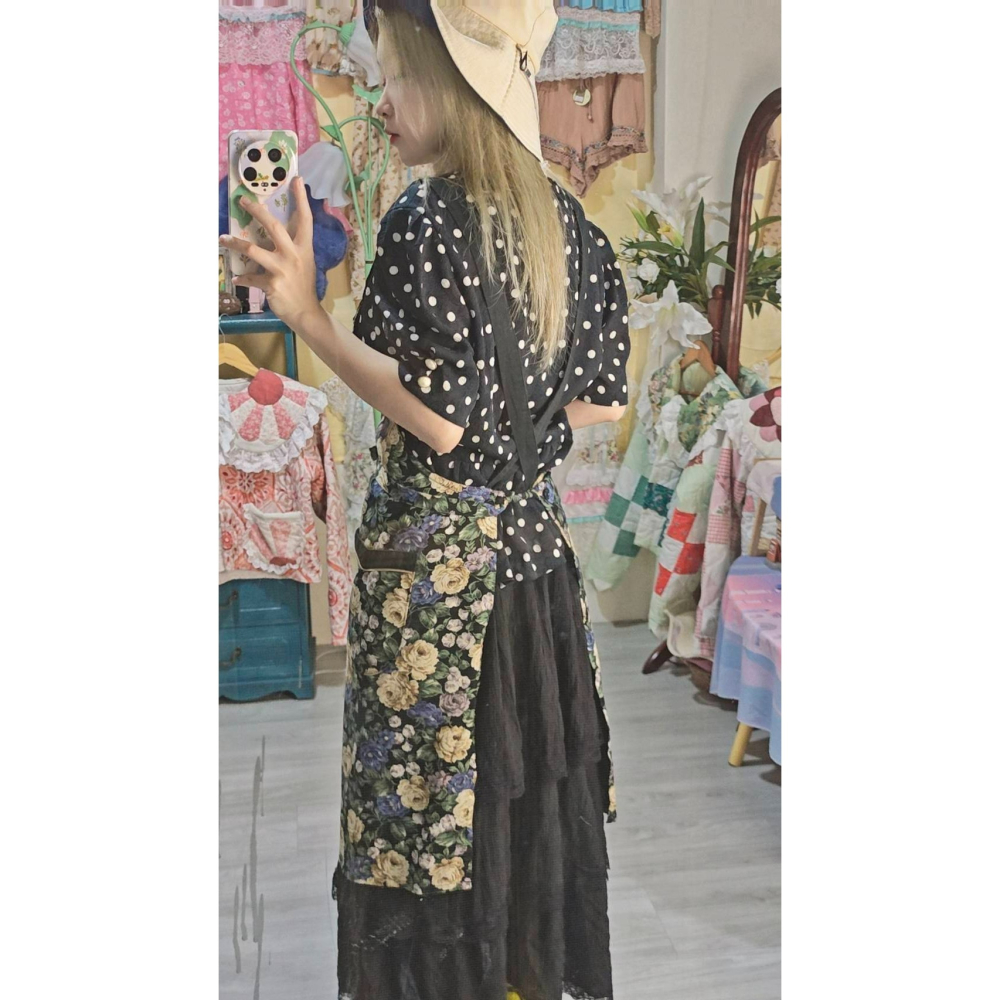 復古花圍裙-細節圖8