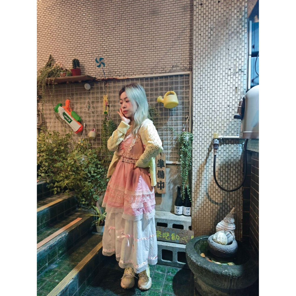 櫻桃黃針織古著衫-細節圖5