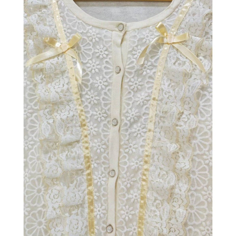 蕾絲米毛衣-細節圖2