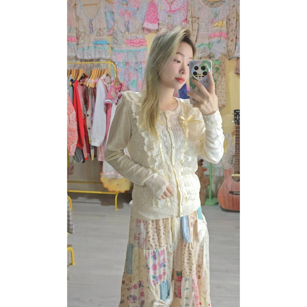 蕾絲米毛衣-細節圖4