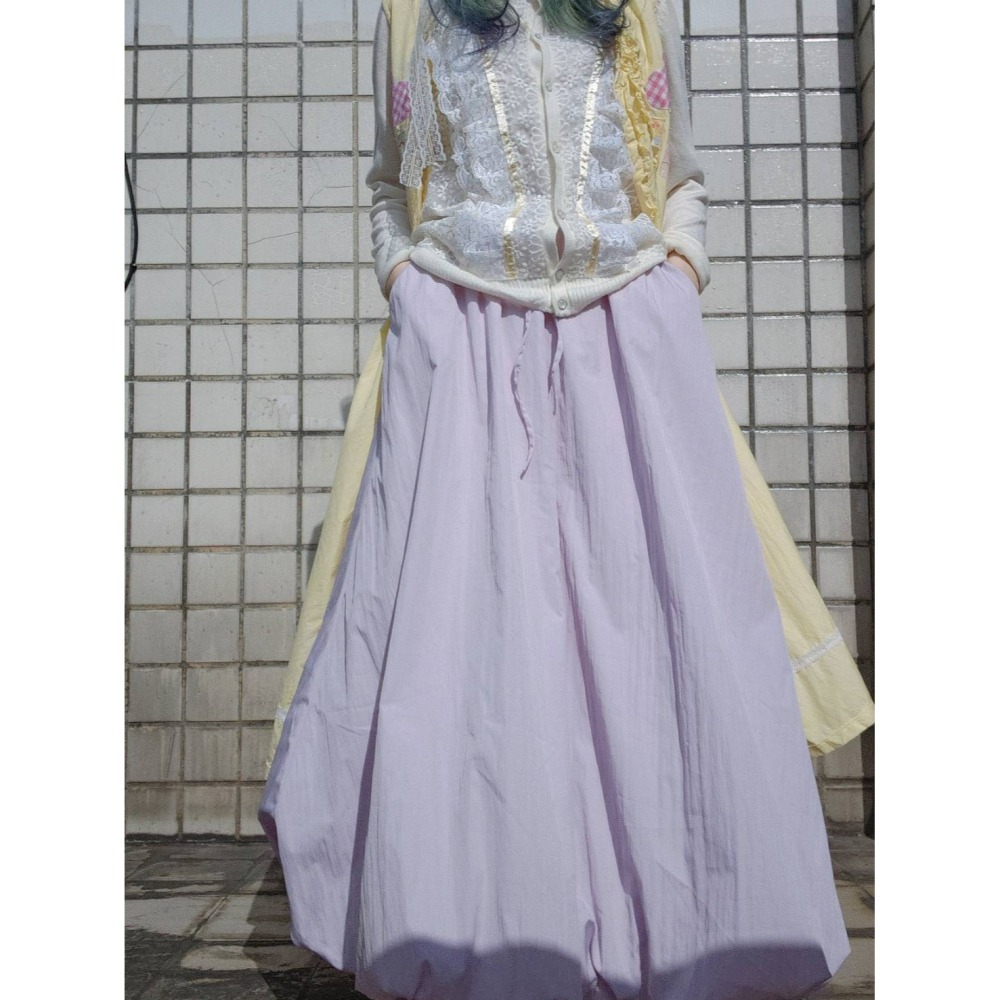 淡黃古著背心裙-細節圖4