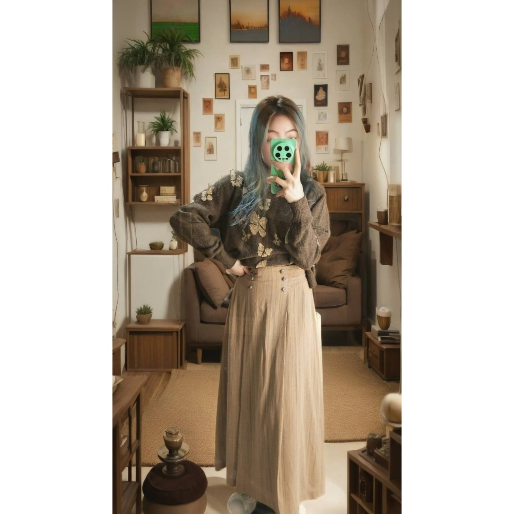 蝴蝶古著毛衣-細節圖2