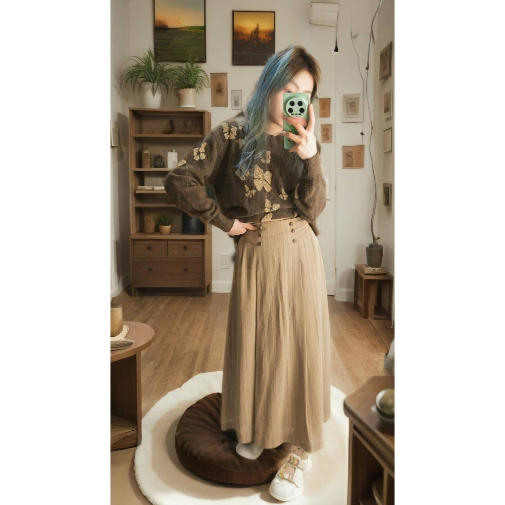 蝴蝶古著毛衣-細節圖3