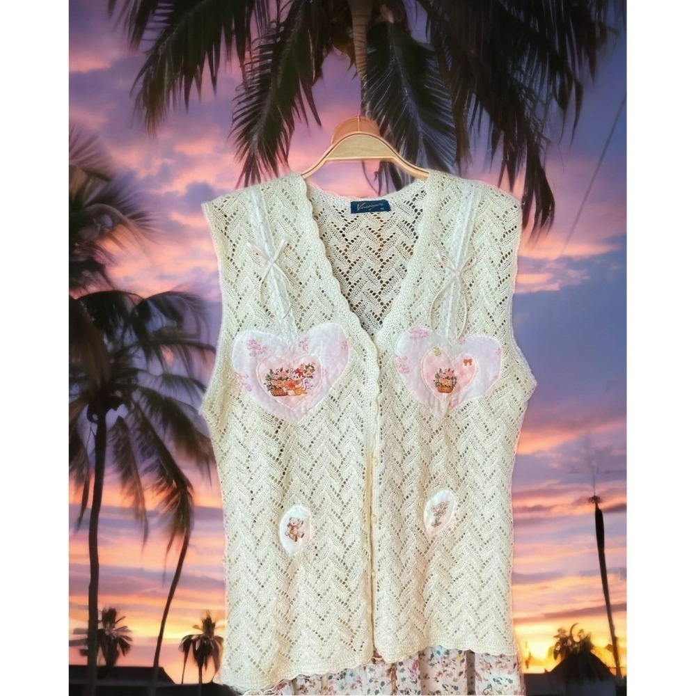 針織古著背心-細節圖3