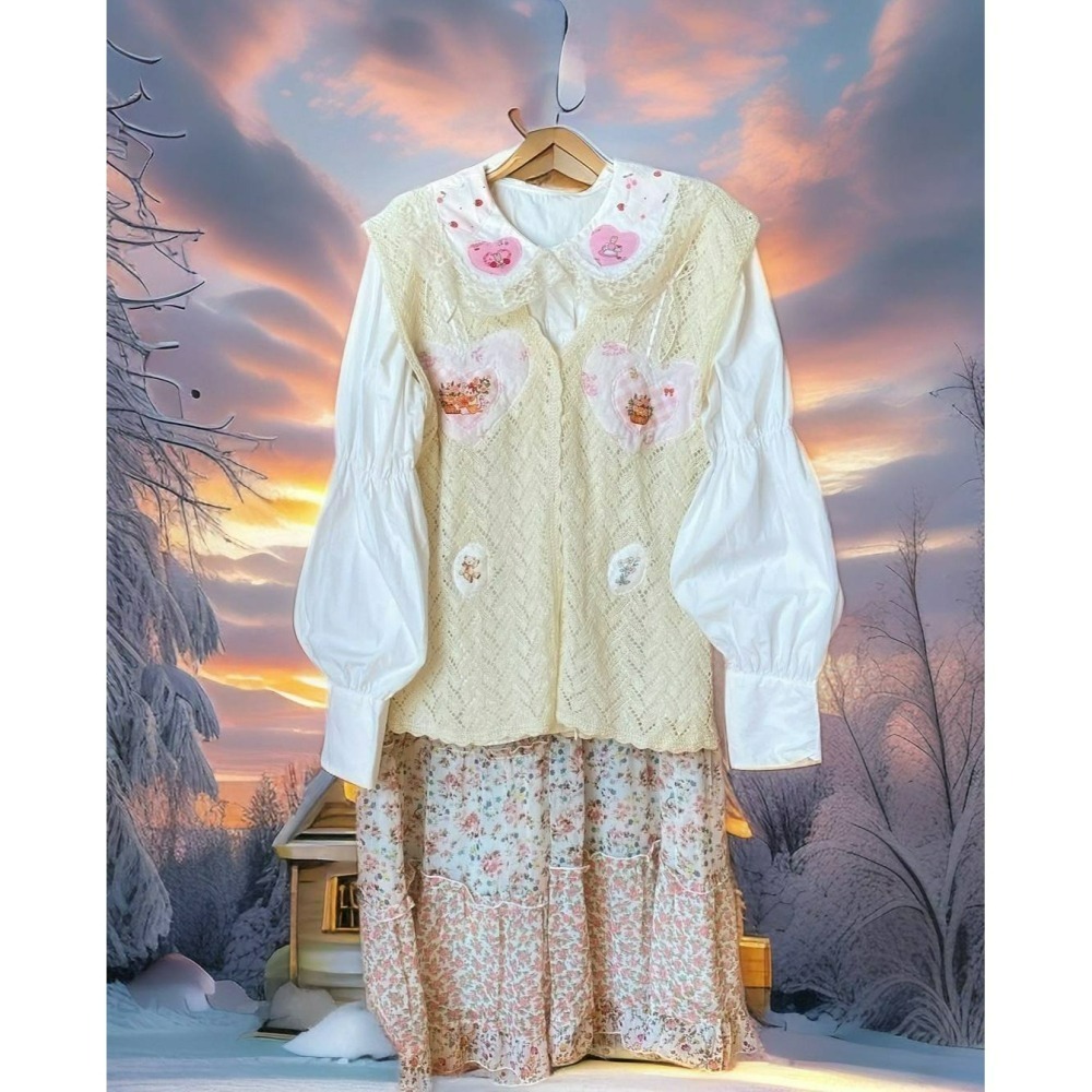 針織古著背心-細節圖5