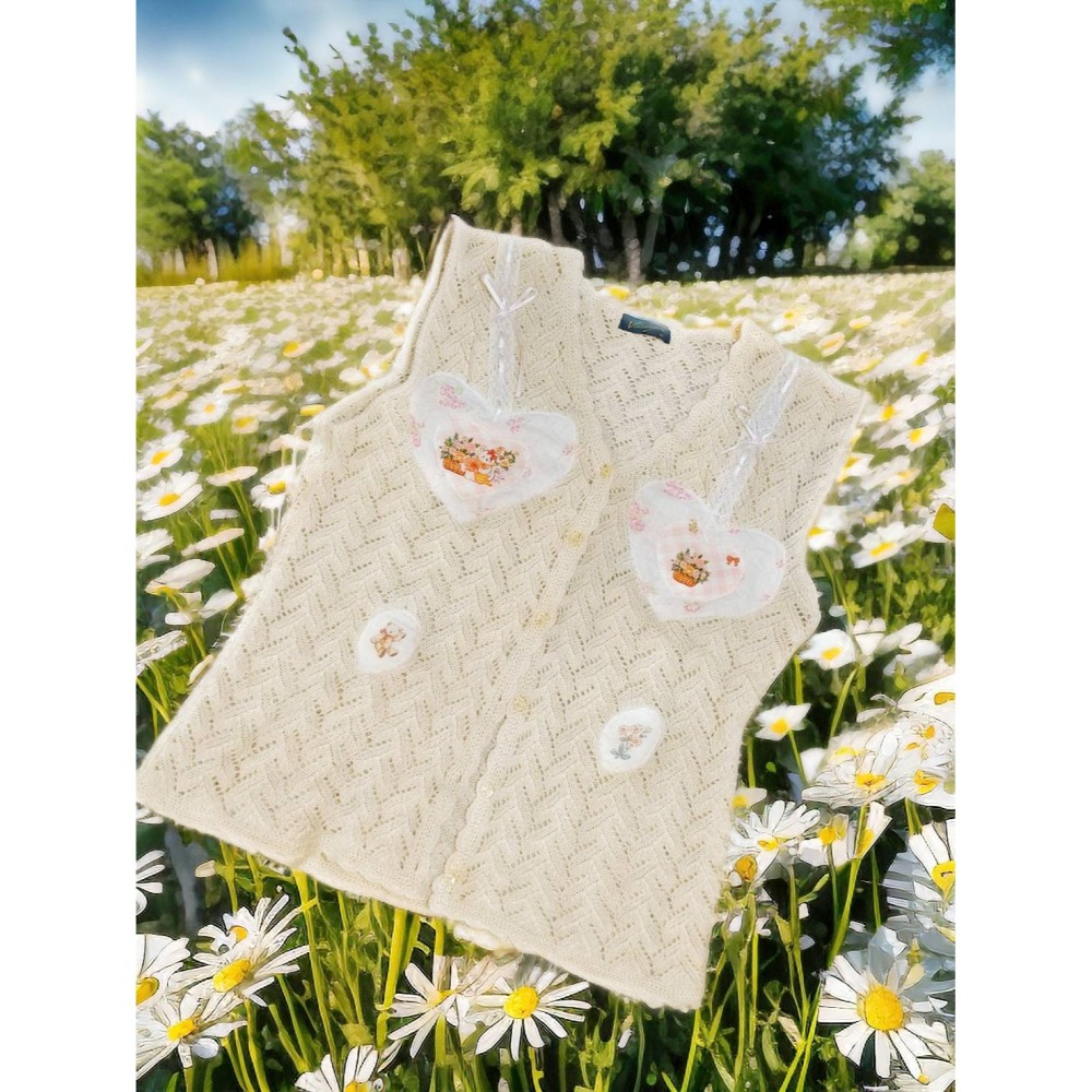 針織古著背心-細節圖6