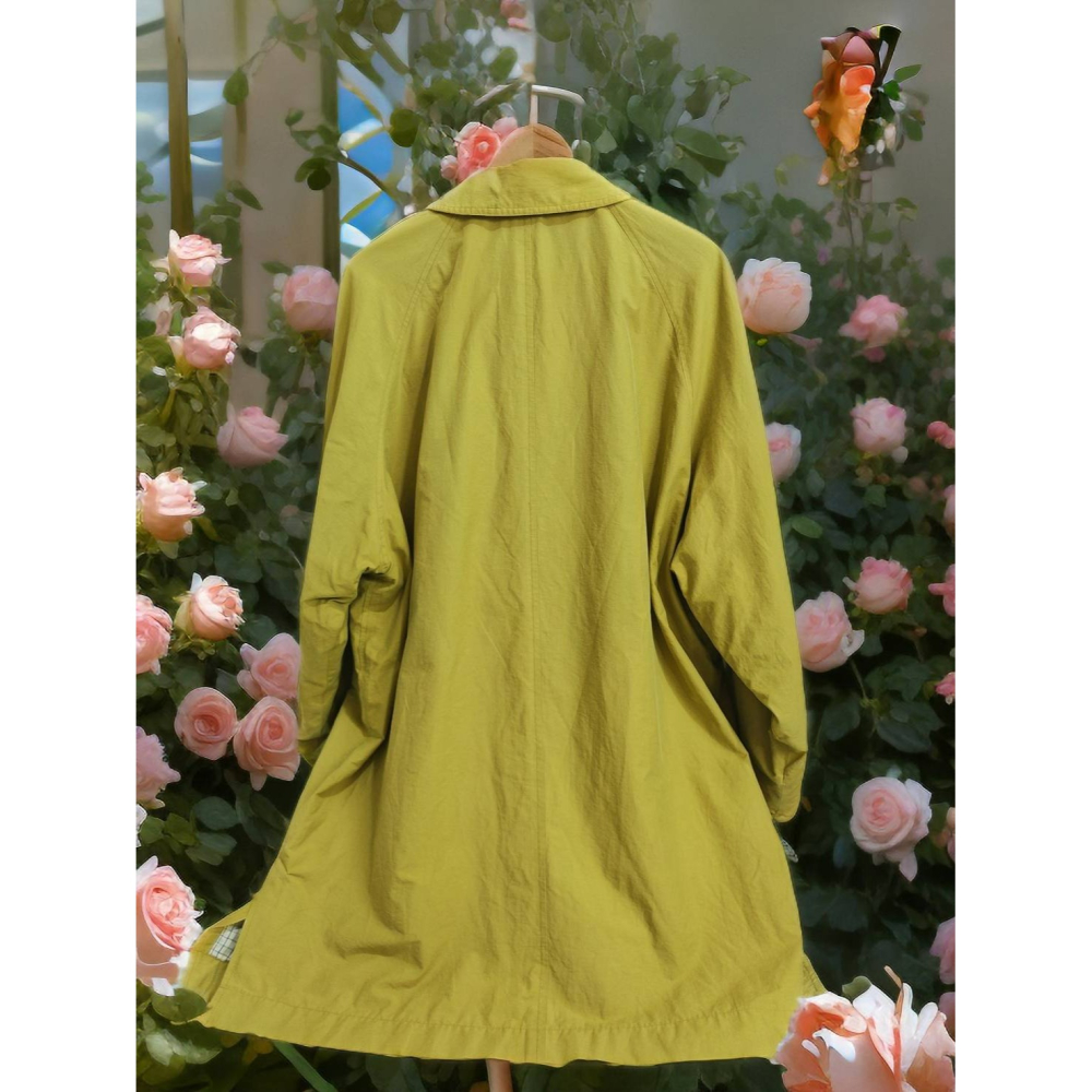 芥末黃風衣西裝外套-細節圖2
