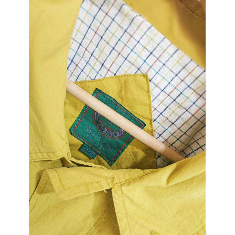 芥末黃風衣西裝外套-細節圖5