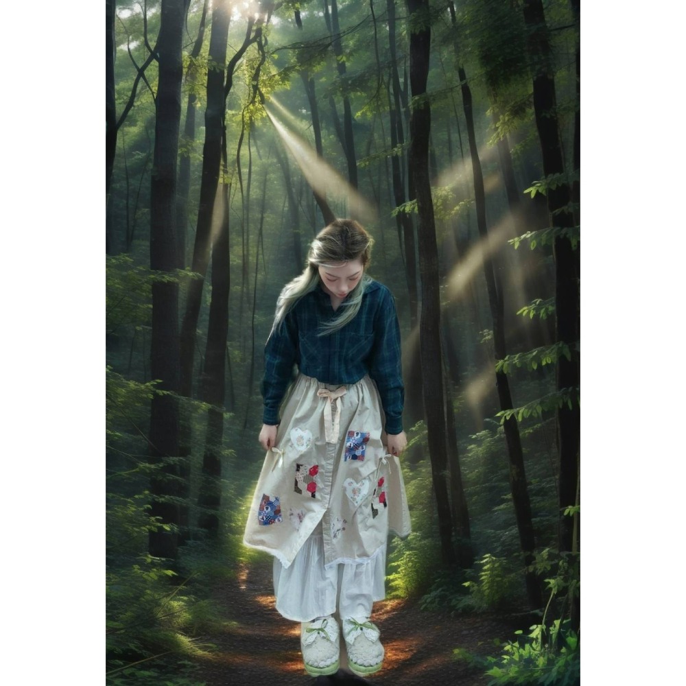 古著厚格子襯衫-細節圖3