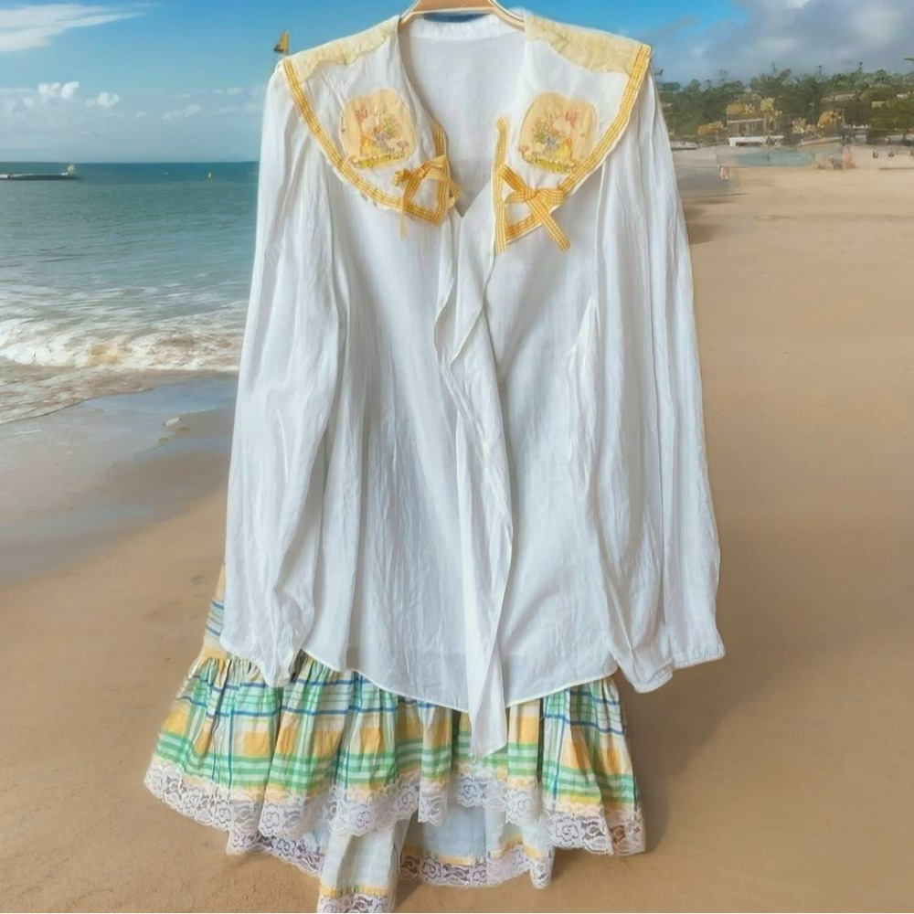 古著黃小兔襯衫-細節圖2