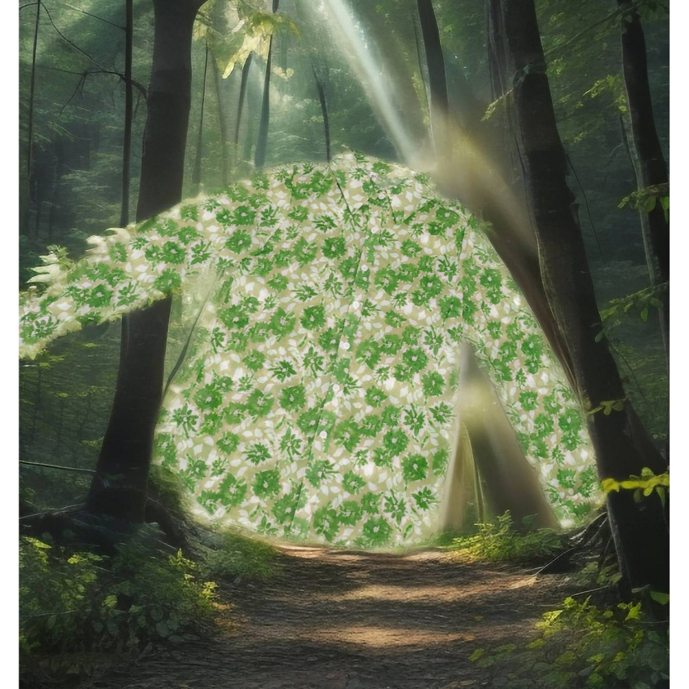 雪紡綠襯衫-細節圖2