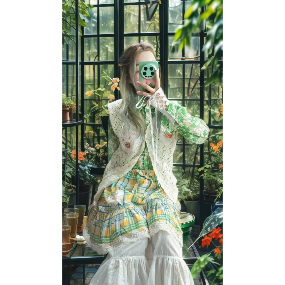 雪紡綠襯衫-細節圖6