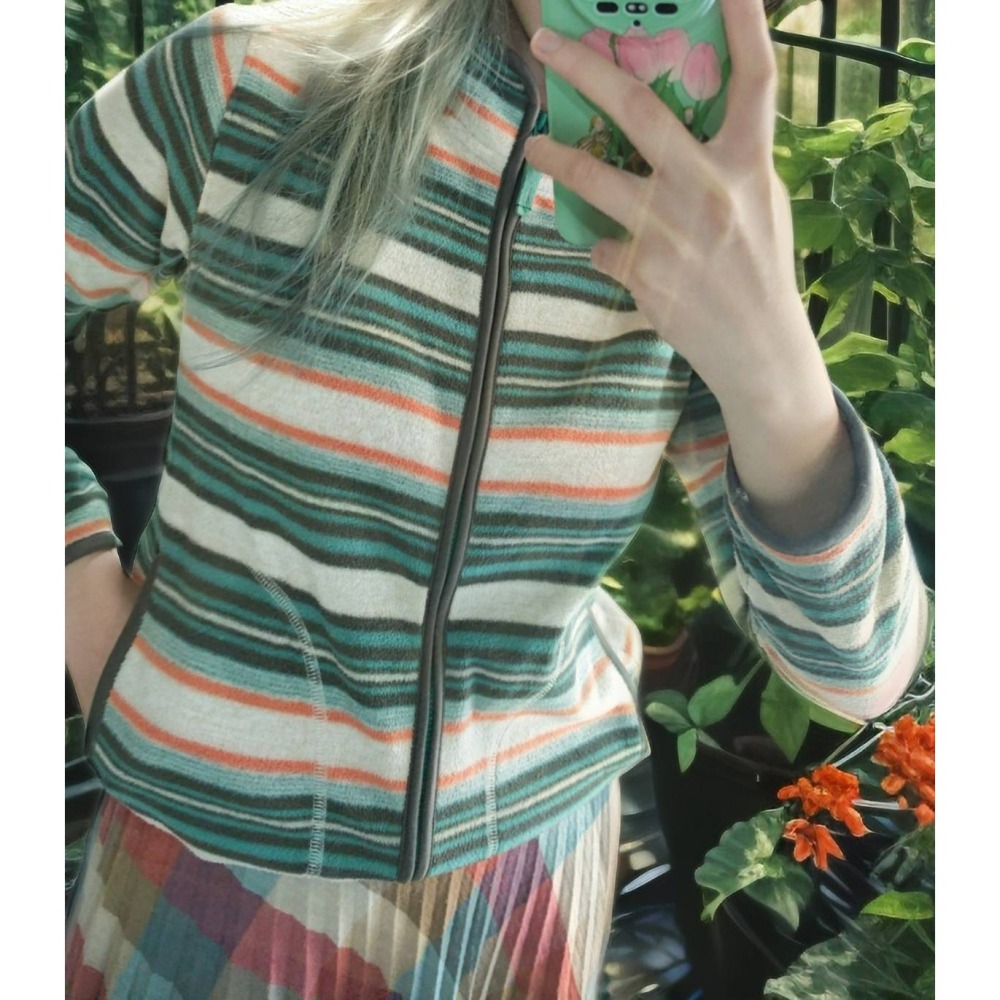 條紋古著外套-細節圖2