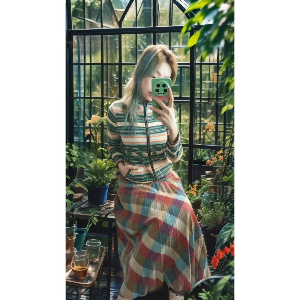 條紋古著外套-細節圖3