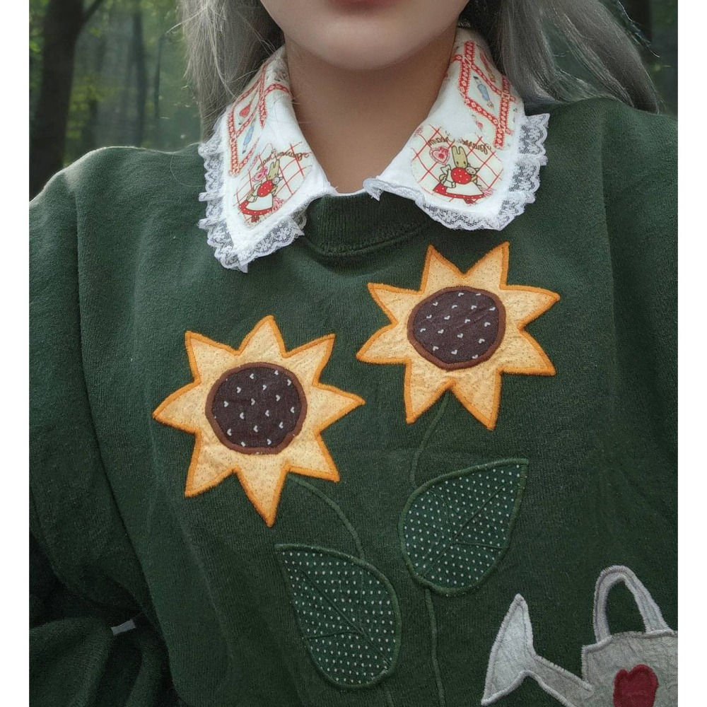 刺繡綠T-細節圖2