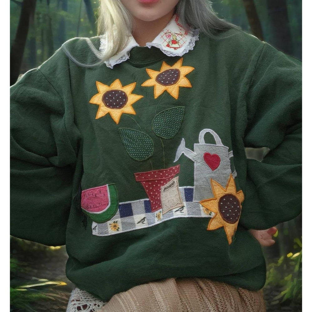 刺繡綠T-細節圖9