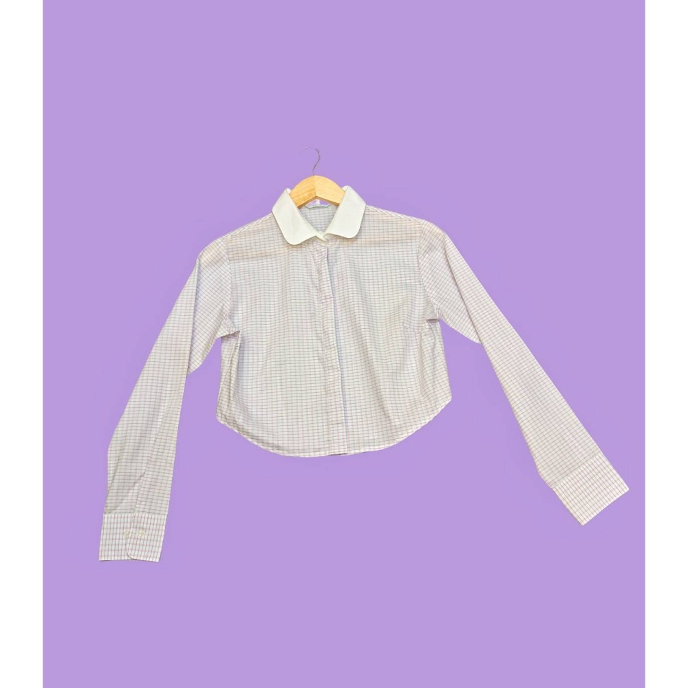 古著紫襯衫-細節圖2