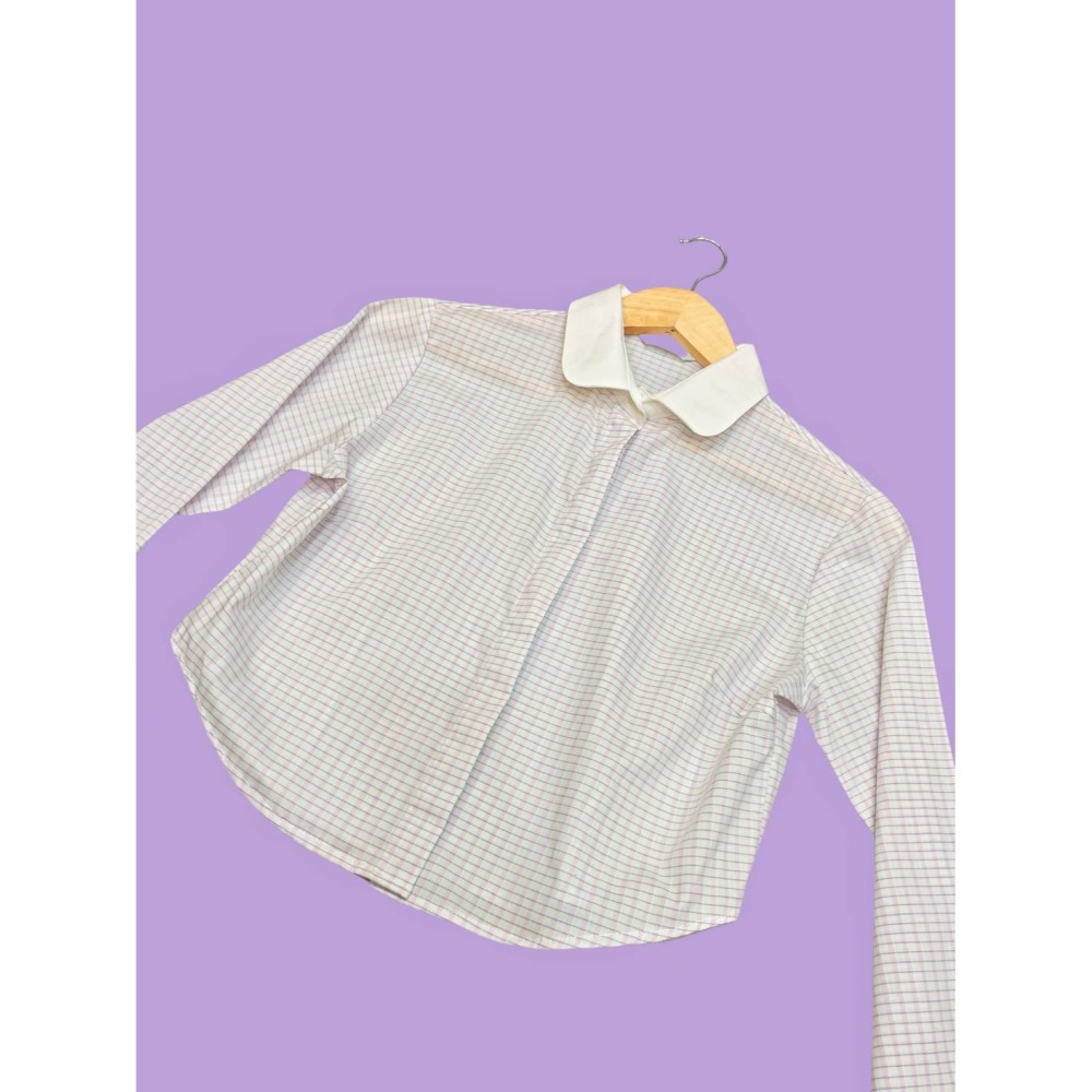 古著紫襯衫-細節圖3