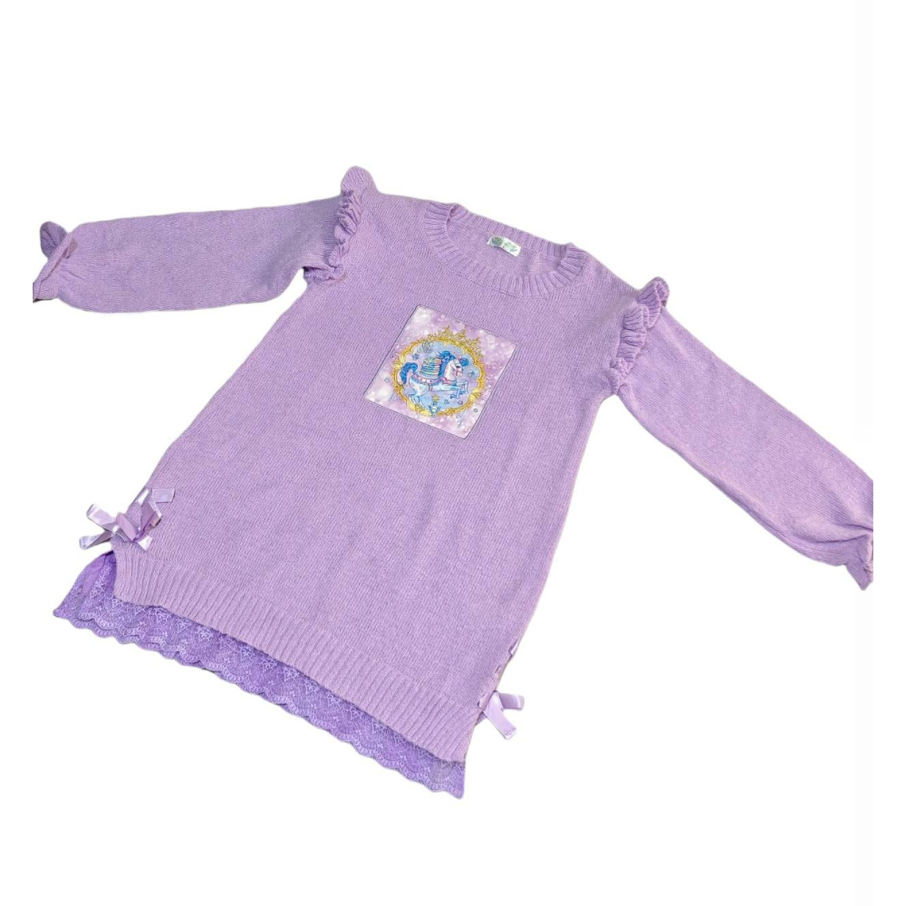 紫色獨角獸毛衣-細節圖4