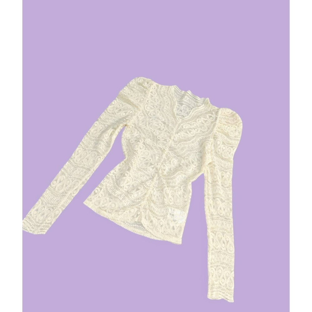 全蕾絲上衣-細節圖2