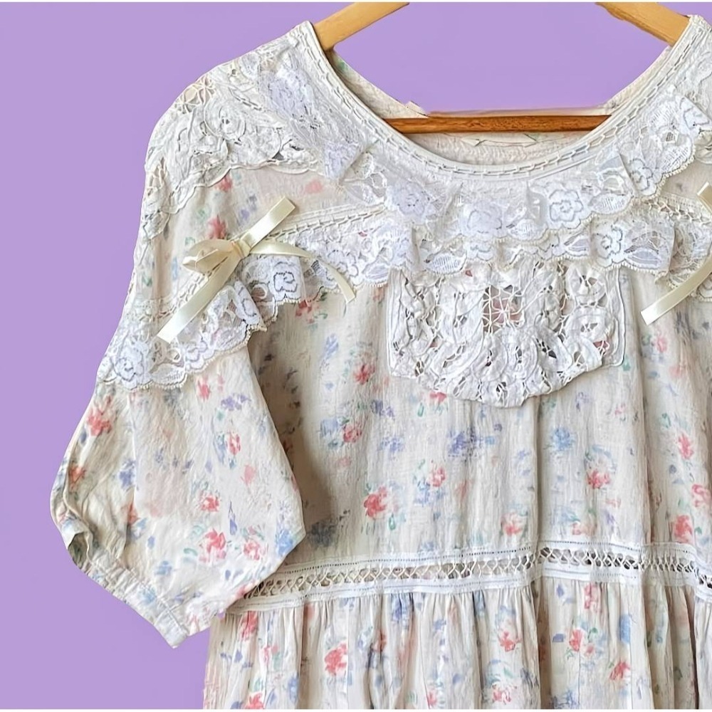 古著蕾絲上衣-細節圖2