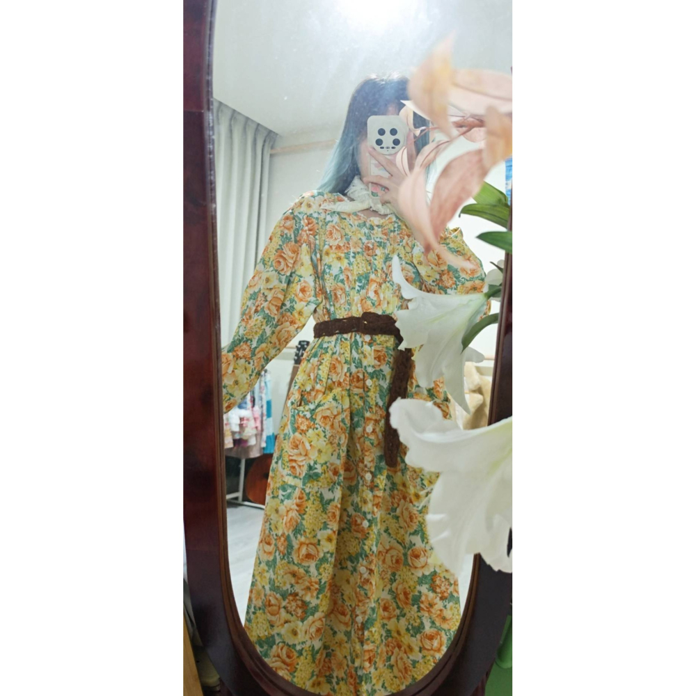 古著日葵洋裝-細節圖2