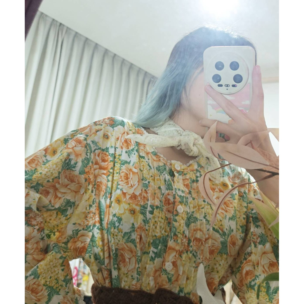 古著日葵洋裝-細節圖4